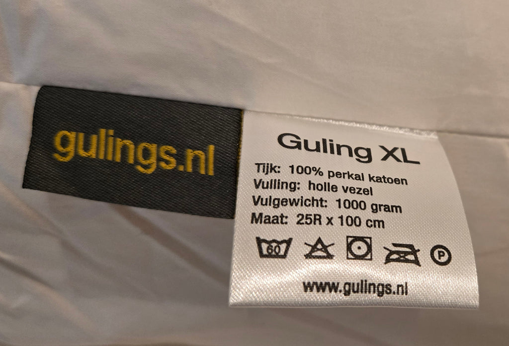 GulingBasicXL® Body Pillow – Stevig lichaamskussen voor zijslapers
