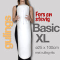 GulingBasicXL zonder sleeve, fors en stevig. 25 x  100 cm lang, navulbaar, antihuisstofmijnt
