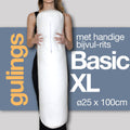 GulingBasicXL  rolkussen met sleeve denim, body pillow ø25 x 100 cm voor zijslapers